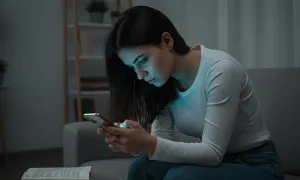 Tư thế dùng điện thoại gây căng thẳng, mệt mỏi